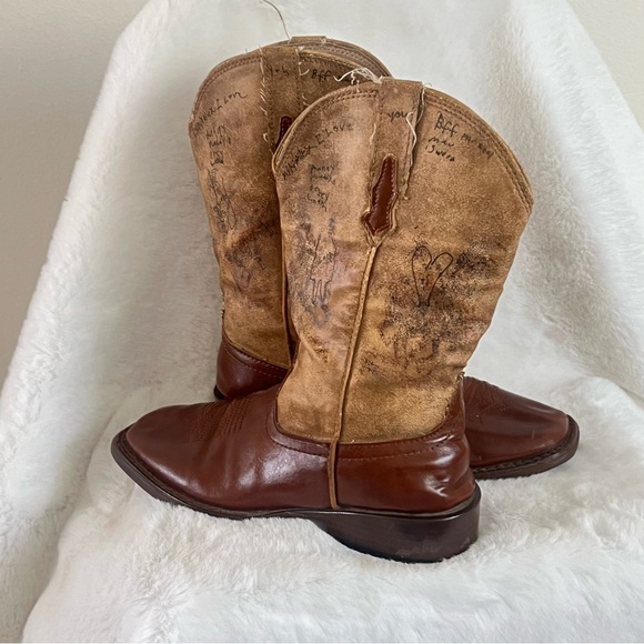 Roper Kids Brown and Tan Boots - Picture 3 of 6